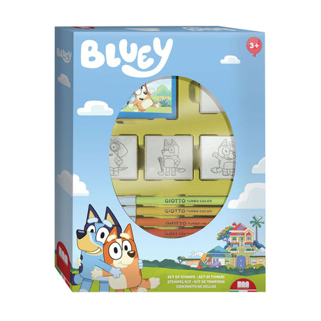 Set de sellos multiprint bluey juguetes creativos con 4 sellos.