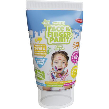 Tubo de pintura para dedos Boti natural face - blanco, 65 ml