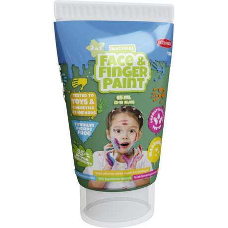 Tubo de pintura para dedos Boti natural face - verde, 65 ml