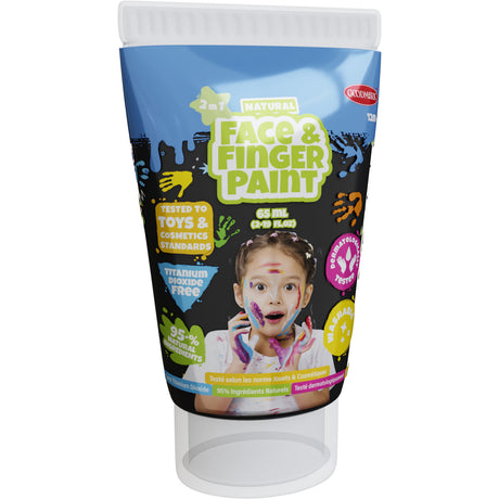 Tubo de pintura para dedos Boti natural face - negro, 65ml