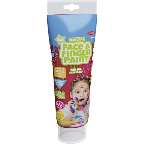 Tubo de pintura para dedos Boti natural face - rojo, 100 ml