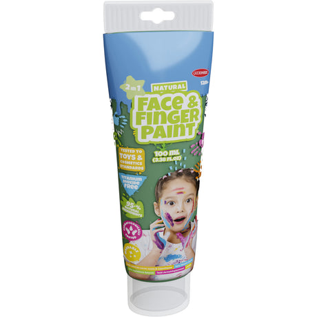 Tubo de pintura para dedos Boti natural face - verde, 100 ml