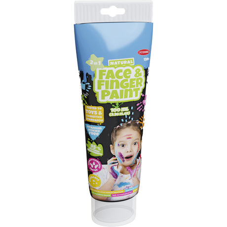 Tubo de pintura para dedos Boti natural face - negro, 100ml