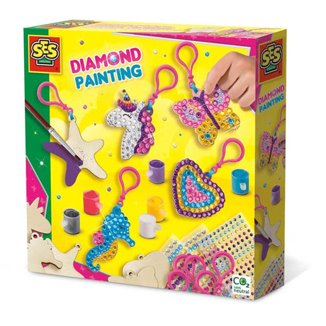 Ses creative ses diamante pintura - llaveros de madera