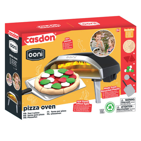 Horno de pizza de juguete Casdon Ooni – Set de juego para niños – Incluye accesorios