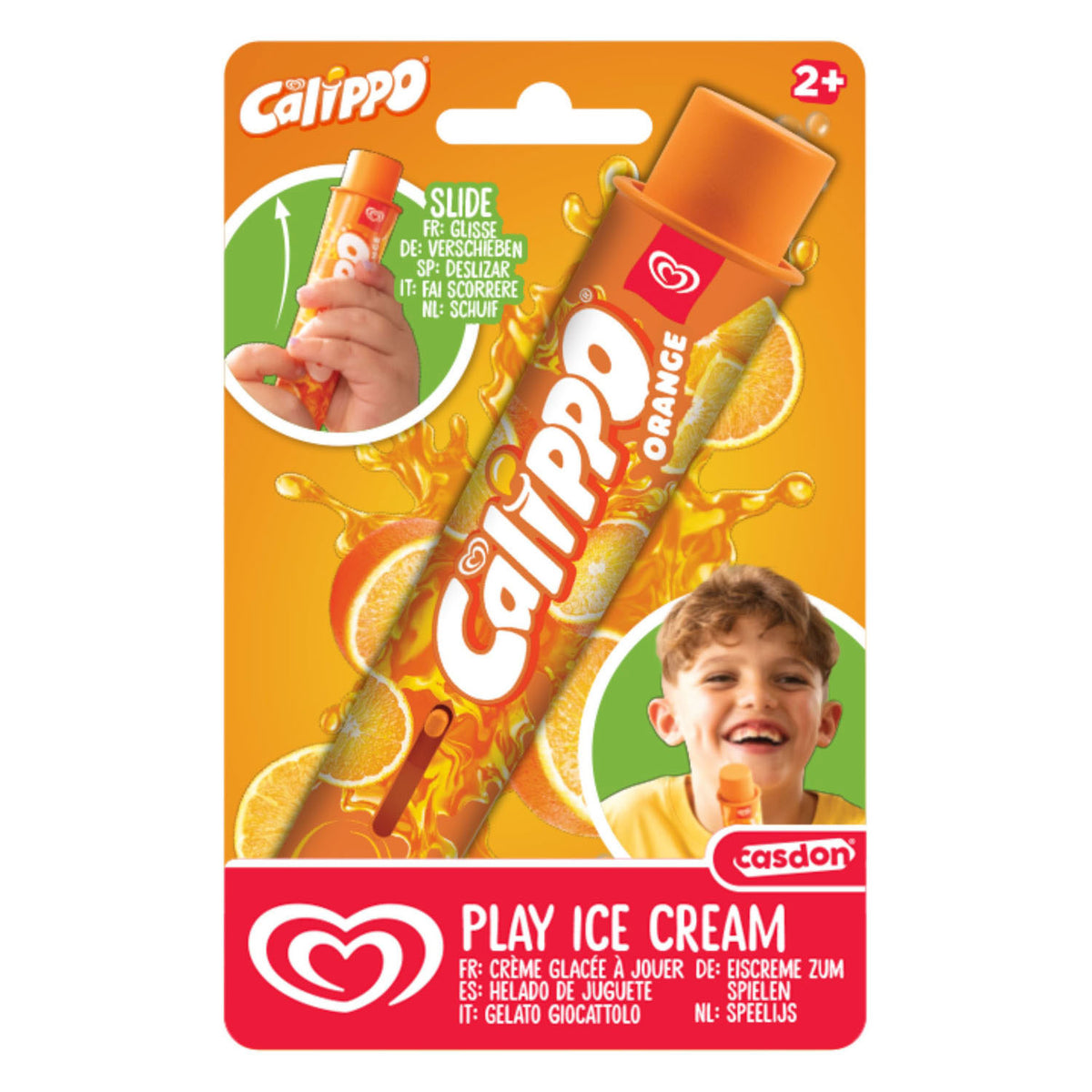 Helado de juego calippo de naranja casdon ola.