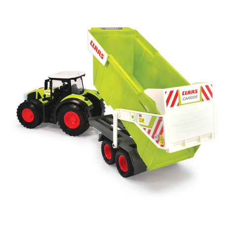 Tractor Dickie Claas con remolque volquete