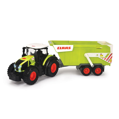 Tractor Dickie Claas con remolque volquete