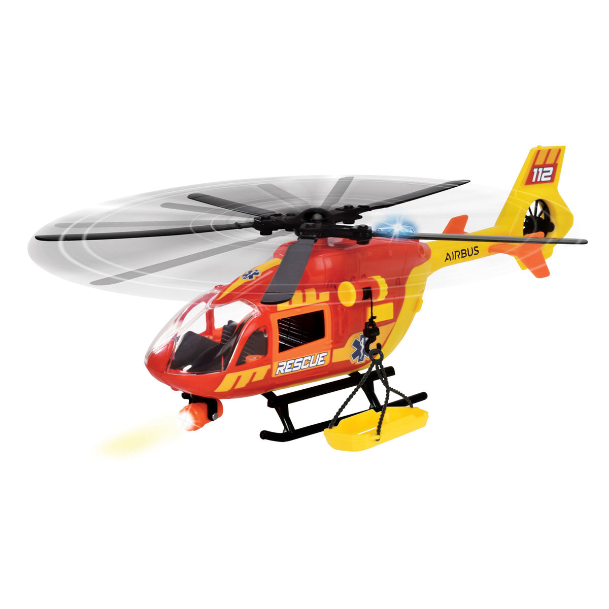 Dickie Toys - helicóptero ambulancia - helicóptero hospitalario - luz y sonido - hélice giratoria - a partir de 3 años
