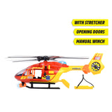 Dickie Toys - helicóptero ambulancia - helicóptero hospitalario - luz y sonido - hélice giratoria - a partir de 3 años