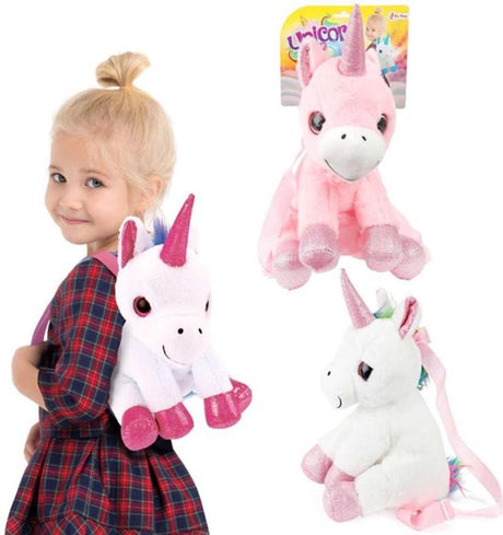 Toi-toys mochila peluche unicornio 30 cm