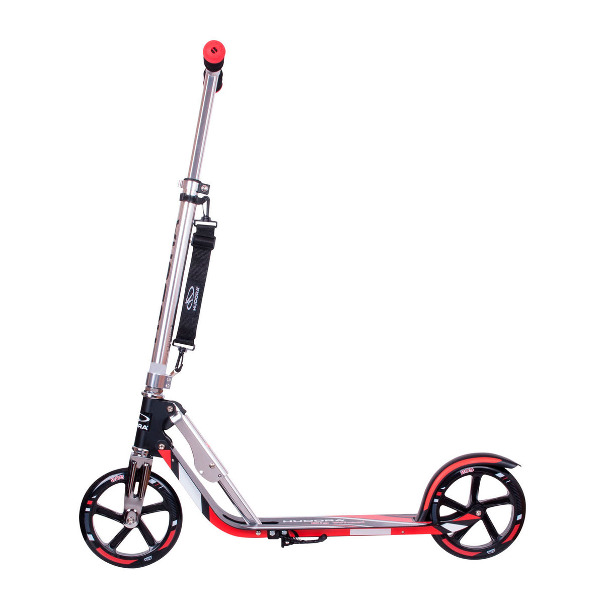 Hudora scooter big wheel step rx205 - negro rojo