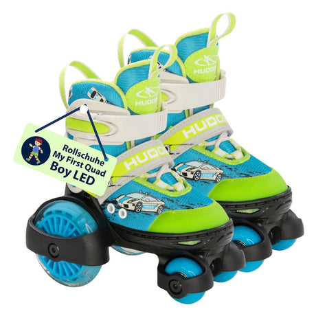 Hudora patina mi primer coche quad LED, talla 26-29