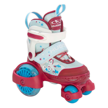 Hudora patines mi primer unicornio quad led, talla 30-33
