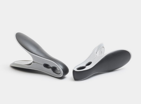 Brabantia juego de pinzas para la ropa de 8 piezas, gris