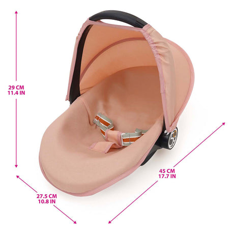 509 Crew Silla de coche para muñecas 3 en 1 - rosa