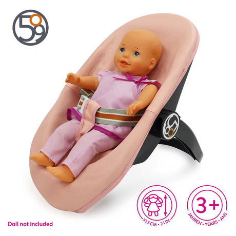 509 Crew Silla de coche para muñecas 3 en 1 - rosa