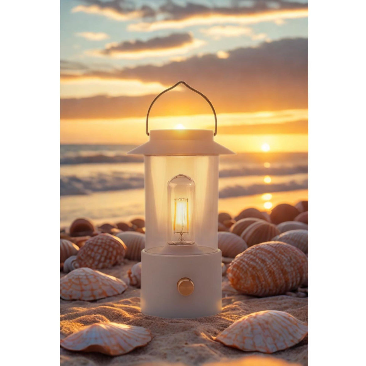 Anna's collection farol LED blanco 24x9cm