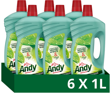 Limpiador multiusos Andy - familiar - 6 botellas x 1 l - paquete económico