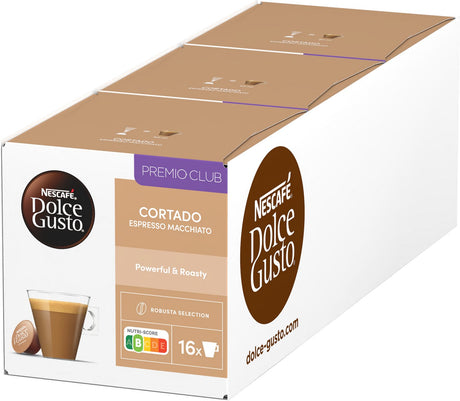 Nescafé dolce gusto cortado espresso macchiato (3x 16 tazas)