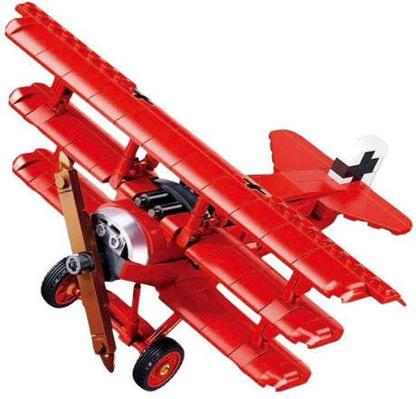 Sluban modelbricks fokker dr‑1s juguetes de construcción de aviones para niños a partir de 8 años – juguete de construcción modelo de construcción – caja de construcción con 281 bloques de construcción – m38-b1292