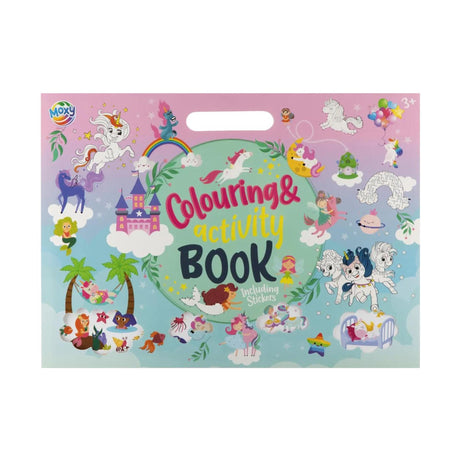 Libro de actividades y colorear Moxy con pegatinas 36x26cm
