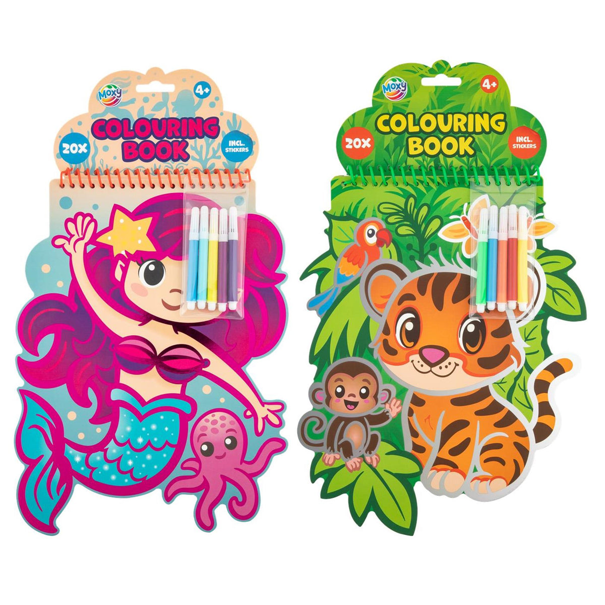 Libro para colorear Moxy con 20 páginas de diversión para colorear