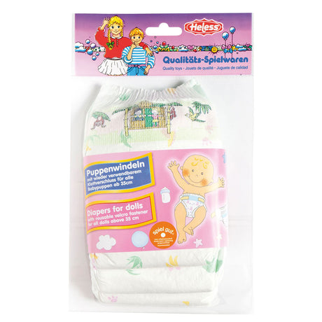 Pañales para muñecas Heless - 3 piezas, 35-50 cm