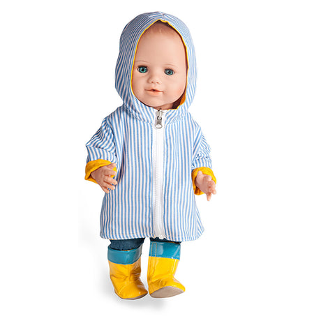 Chubasquero Heless Doll de doble cara, 35-45 cm