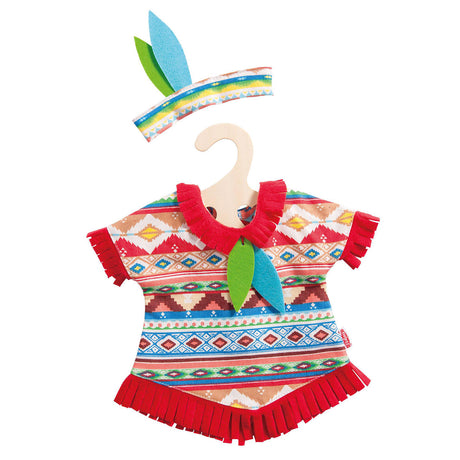 Muñecas Heless conjunto indio plumas azules, 28-35 cm