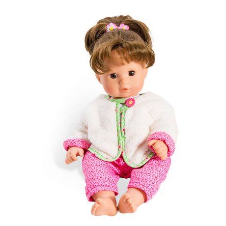 Chaqueta para muñeca Heless reversible con pantalón, 28-35 cm