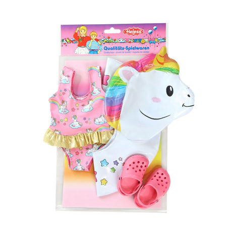 Heless muñeca juego de natación unicornio, 35-45 cm