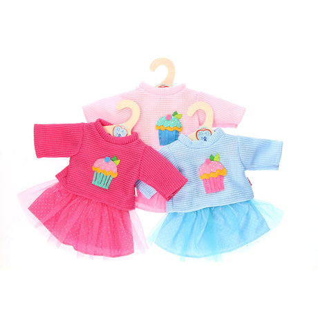Jersey de muñeca Heless con falda, 35-45 cm