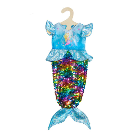 Vestido de muñeca heless sirena con lentejuelas, 28-35 cm