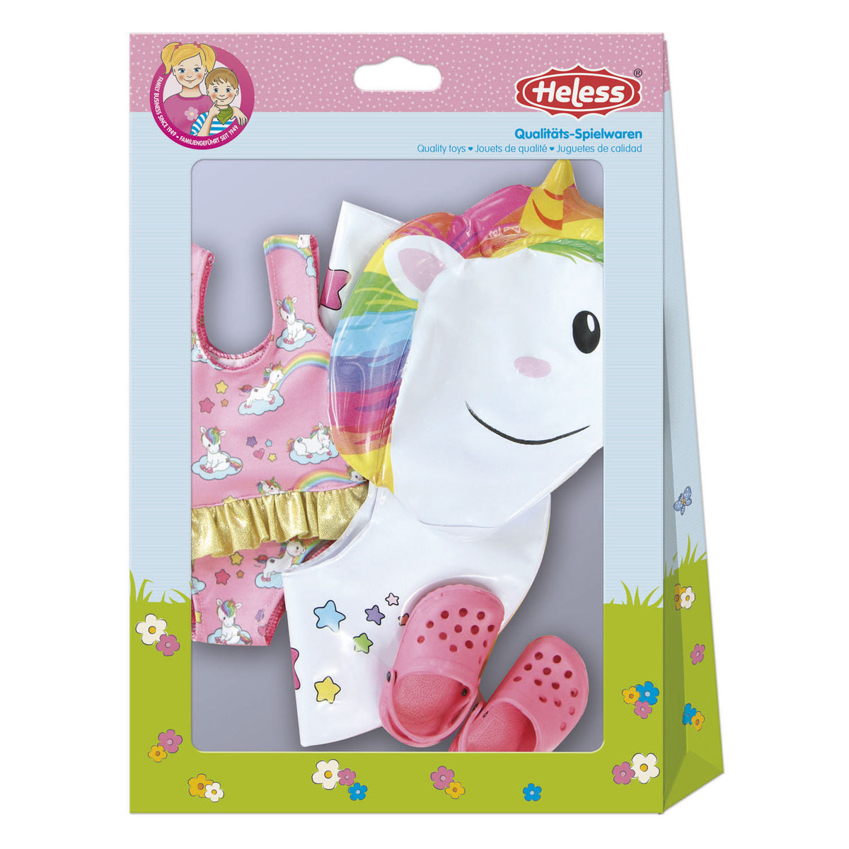 Heless Dolls anillo de natación unicornio, 28-35 cm