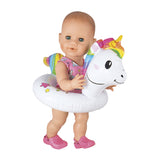 Heless Dolls anillo de natación unicornio, 28-35 cm
