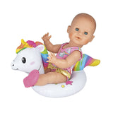 Heless Dolls anillo de natación unicornio, 28-35 cm