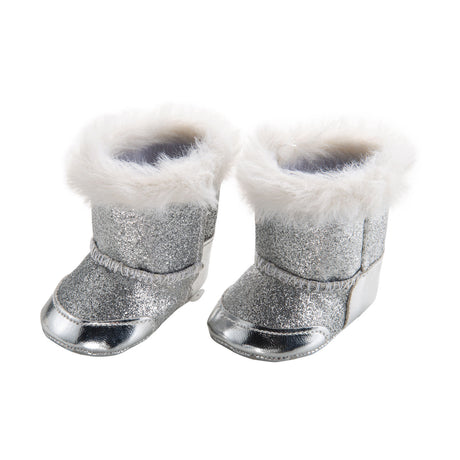 Heless zapatos muñeca botas 38-45 cm niña poliéster plata