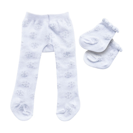 Medias y calcetines para muñeca Heless poliéster blanco plata 28-35 cm