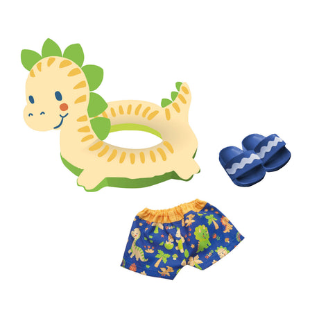Heless muñeca juego de natación dino, 35-45 cm