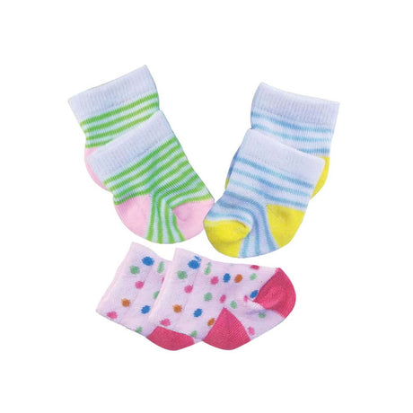 Calcetines para muñecas Heless 3 pares, 35-45 cm