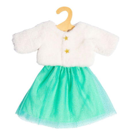 Chaqueta de muñeco de peluche Heless con falda, 28-35 cm