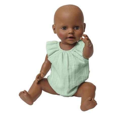 Cuerpo de muñeca Heless verde menta con volantes, 28-35 cm
