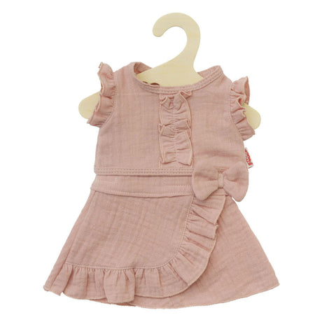 Falda cruzada sin dobladillo con top rosa viejo 28 - 35 cm