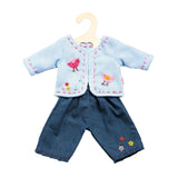 Chaqueta sin mangas con jeans rosa, 28-35 cm