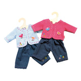 Chaqueta sin mangas con jeans rosa, 28-35 cm