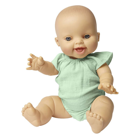 Cuerpo de muñeca Heless verde menta con volantes, 35-45 cm