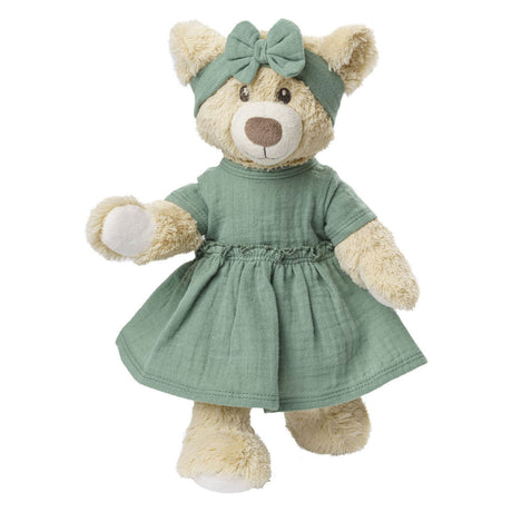 Vestido de muñeca Heless verde con volantes, 35-45 cm