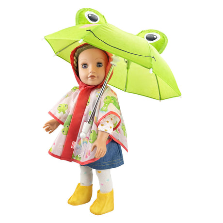 Heless traje de lluvia rana carlo 3 piezas - talla 35-45 cm