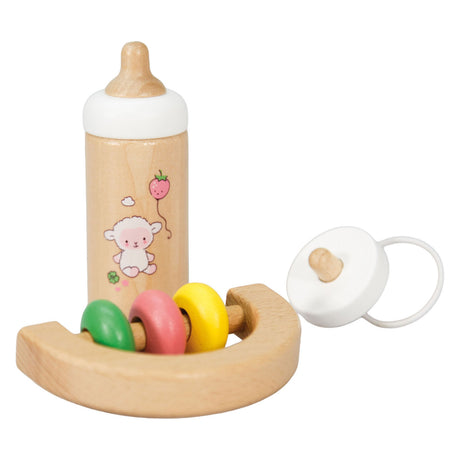 Heless muñeco de madera bebé set oveja - 3 piezas.